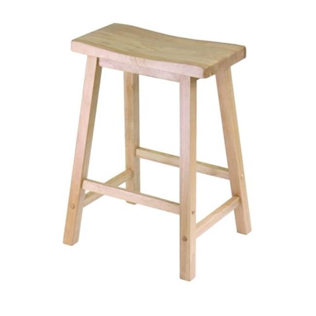 24 Inch Saddle Seat RTA Stool - Natural - Walmart.com