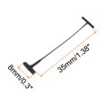 thumbnail image 2 of Uxcell 3000pcs Standard Tag Gun Fasteners 1.6x0.3 Inch Black Garment Tag Barbs Attachments, 2 of 7