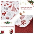thumbnail image 2 of Christmas Quilt Set King Size Reindeer Xmas Tree Quilt Snowflake Bedspread Festival Coverlet 108×92", 2 of 9