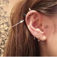 thumbnail image 5 of Minimalist Spike Stud Earrings for Women Men Stainless Steel Cool Tiny Cartilage Helix Tragus 16g Screw Back Piercing Studs Hypoallergenic Sensitive Ears Birthday Jewelry Gifts Bff, 5 of 11