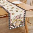 thumbnail image 5 of Easter Table Runner Clearance Colored Happy Easter Placemats Easter Place Mats Colored Dining Table Decorations Bunny Truck Holiday Table Mats Kitchen Dining Decoration 12.99x72.04 in, 5 of 6
