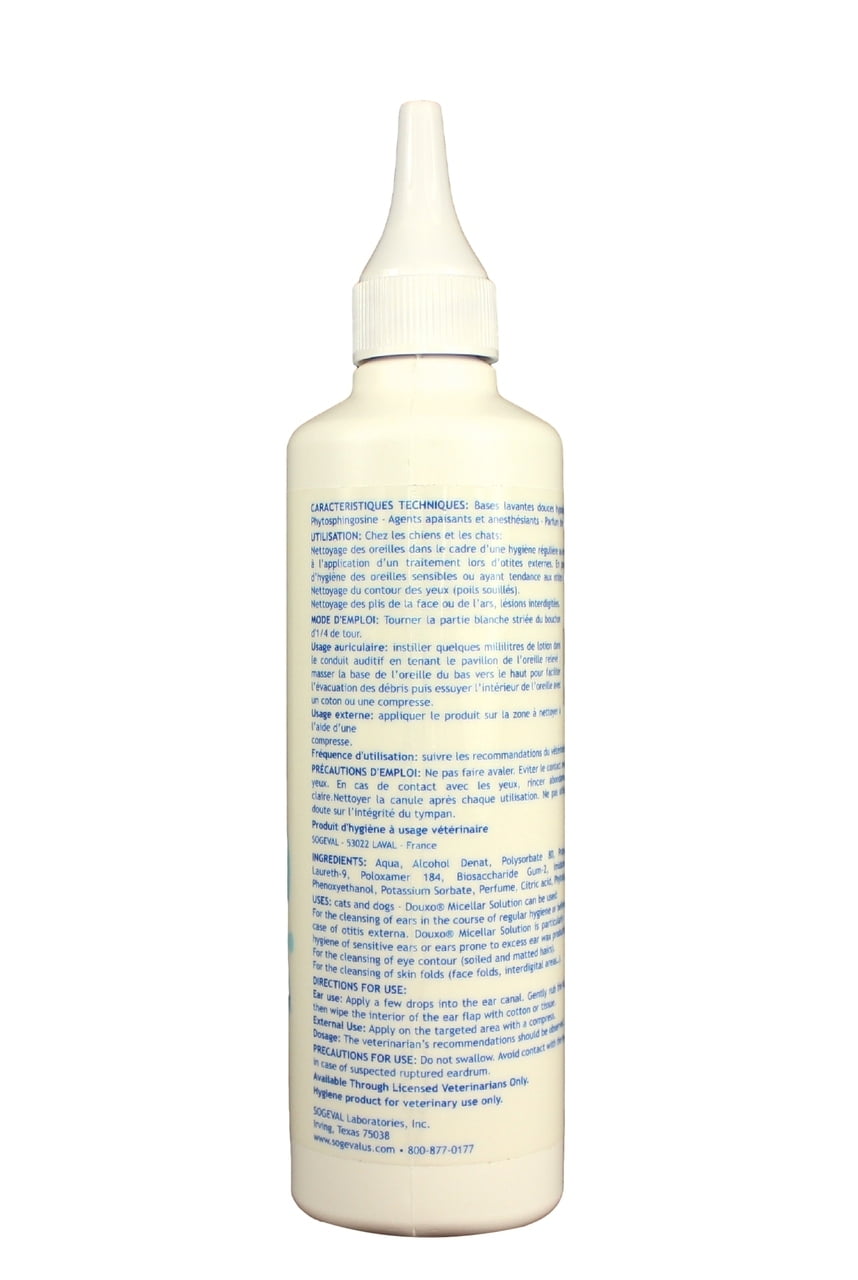 Douxo Micellar Pet Ear Cleanser Solution Hypoallergenic HCI .02%