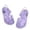 Light Purple, variant on Gyujnb Woven Jelly Sandals for Girls, Adjustable Buckle Strap, Flat, Closed Toe Summer Casual Shoes (Toddler, Little Girls, Big Girls),4.5-5 Years