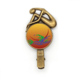 thumbnail image 1 of La pintura la cultura japonesa flor oro Broche broche broche broche Metal retro, 1 of 3