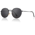 thumbnail image 1 of Gafas de sol CGID E47 redondas polarizadas de 51 mm negras para mujeres y hombres, 1 of 6