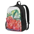 thumbnail image 1 of XMXY Backpack Laptop Bag for Women, Lightweight Backpack for Travel School Bookbag Casual Work Watercolor Strawberry Backpack Black, 1 of 8