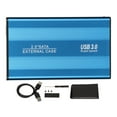 thumbnail image 3 of USB3.0 HDD Enclosure, Lightweight 5Gbps External Mobile Enclosure Easy To Use  For Office Blue, 3 of 8