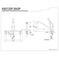 thumbnail image 2 of Kingston Brass KB572SP Robinet de Cuisine 8 Po, Chrome Poli, 2 of 2