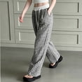thumbnail image 5 of Iyufng Summer Girls' Checkered Drawstring Pants, 5 of 7