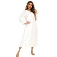 thumbnail image 5 of Women's Long-sleeved Retro Sleep Skirt Casual Pajamas Dress, 5 of 7