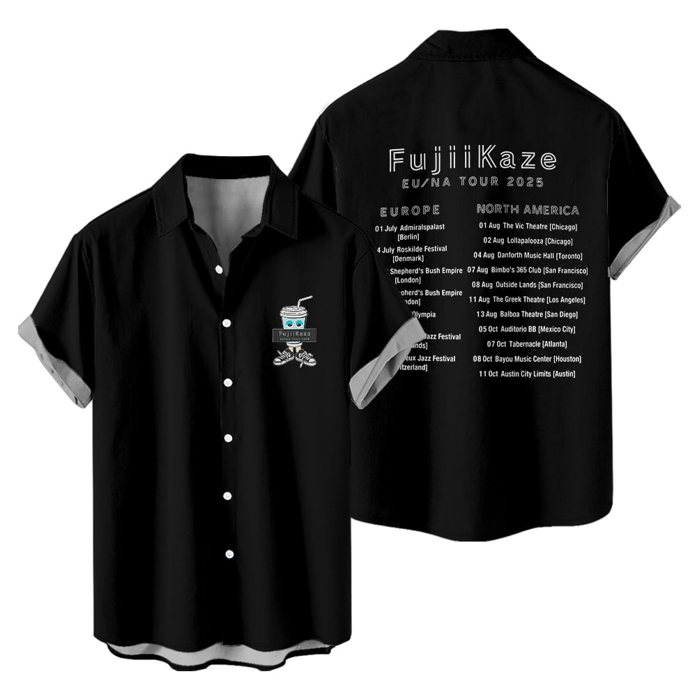 Fujii Kaze Europe and North America Tour 2025 Merch Unisex Button
