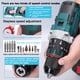 thumbnail image 3 of Electric de 13 mm Motor recargable Sin Cepillo de ImpactO Eléctrico Taladro Inalámbrico Destornillador Eléctrico inalámbrico Taladro eléctrico Herramientas multifuncional, 3 of 5