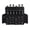 Electrophoresis Black, variant on Tremolo Bridge System for Electric Guitar, Silver Double Rocking Spring Stabilizer Device