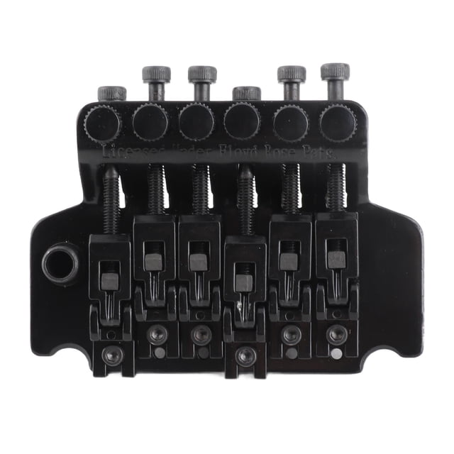 BIMZUC Sistema de Puente de Trémolo de Doble Balancín para Guitarra Eléctrica Floyd Rose Color Negro Mate (18.00 cm x 10.00 cm / 7.08 inches x 3.93 inches)