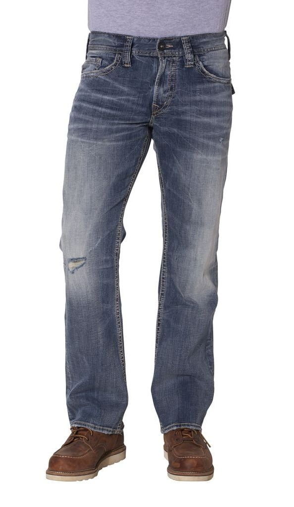 silver jeans zac dark wash