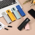 thumbnail image 4 of Uxcell Elastic Band Pen Holder, PU Leather Pen Sleeve with Adjustable Elastic Band for Office Supplies Notebook Planner Journal Ballpoint Pencils Touch, Teal, 4 of 6