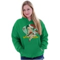 thumbnail image 3 of Betty Boop Christmas Mrs Santa Claus Women Plus Size Graphic Pullover Hoodie Brisco Brands 2X, 3 of 4