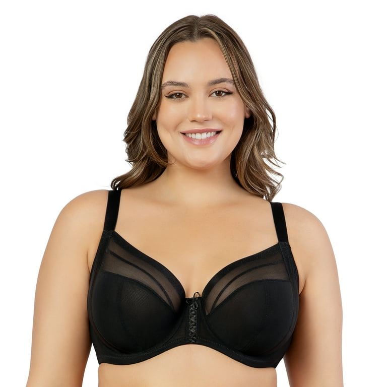 PARFAIT Women's Shea Plunge Unlined Bra - Black - 34I