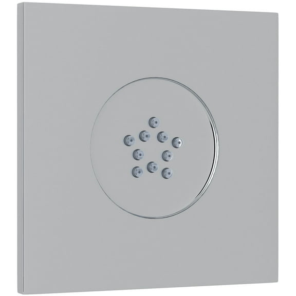 Rohl 24960APC 1-Hole Flat Panel Rectangular Swivel Body Spray with 10 Jets