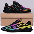 thumbnail image 3 of Love Is Love LGBT Shoes Sneakers Black Size 11.5, 3 of 7