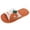 Orange, variant on NOKIO Women Slippers Cute Home Slippers Breathable Open Toe Slides Lightweight S𝗅ip On House Shoes Non-S𝗅ip Indoor Outdoor Sandals Comfortable Soft Sole Footwear