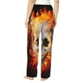 thumbnail image 3 of Haiem Satanic Skull Women's Pajama Pants Ultra Lightweight Pjs Bottoms Sleepwear Bottom Pants With Pocket Drawstring-XX-Large, 3 of 9