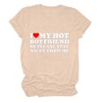 thumbnail image 2 of TIMIFIS T-Shirts à Manches Courtes pour Femmes, T-Shirt Imprimé Cœur de la Saint-Valentin, T-Shirt Décontracté d'Été à Col Rond, 2 of 3