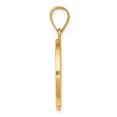 thumbnail image 2 of FB Jewels 14K Yellow Gold Polished & Satin Hollow Divino Nino Round Medal Pendant, 2 of 4