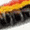 Black Yellow Stripe/Red Belly, variant on Johnson Original Beetle Spin Fishing Lure, White Red Dot, 1.5 in