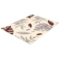 thumbnail image 4 of eCarpetGallery Modern Living Room Area Rug, 5'3" x 7'3", Cream-Bordeaux, Presly, 4 of 9