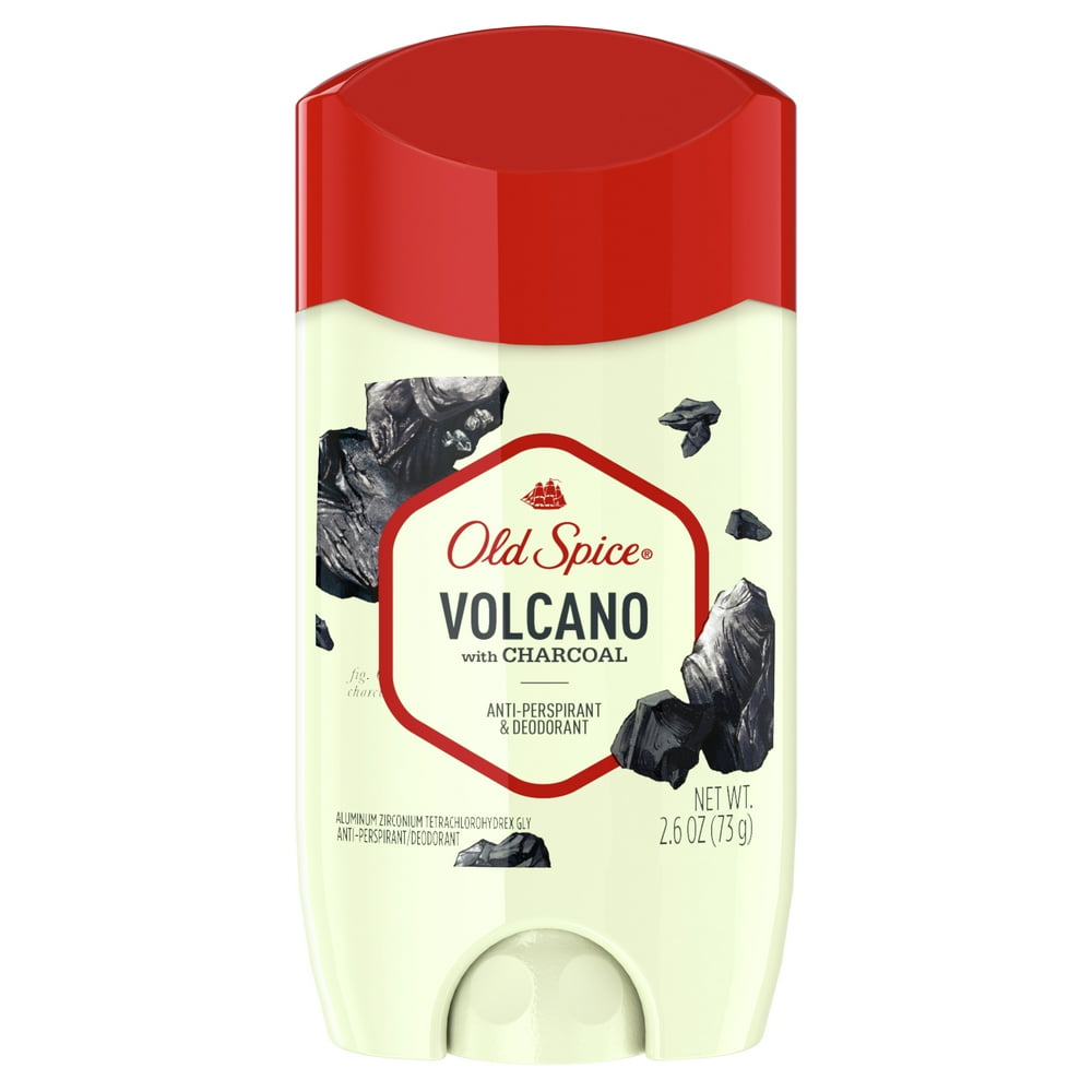 Old Spice Antiperspirant Deodorant for Men, Volcano with Charcoal, 2.6