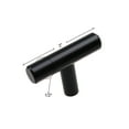 thumbnail image 3 of GlideRite 2 in. Solid Cabinet Bar T-Knob, Matte Black, 3 of 4