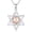 Peace Star of David, variant on Peace Angel Cross Necklace for Women Sterling Silver Peace Sign Cross Necklaces Heart Love Jewelry
