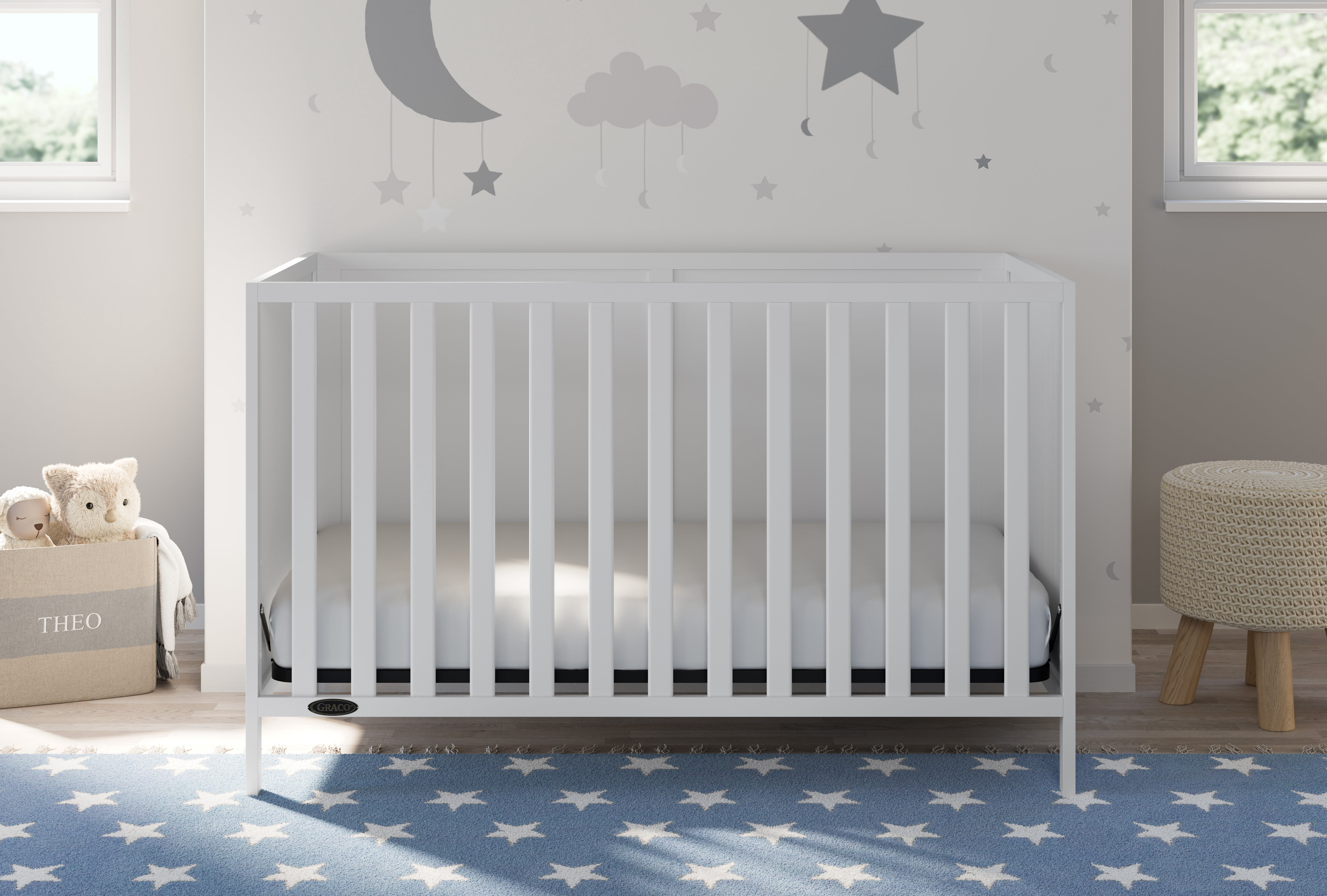 Lit de bébé convertible 3 en 1 Theo de Graco, Blanc