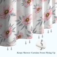 thumbnail image 6 of Pioneer Flower Floral Print Pattern Shower Curtain 72"x72", Bathroom Decorative Shower Curtain Set with 12 Hooks, Waterproof Washable, 6 of 6