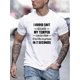 thumbnail image 1 of Slogan Print T-Shirt, Trendy Tees for Men, Casual Short Sleeve T-shirt for Summer, Men's Clothing, 1 of 6