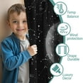 thumbnail image 3 of Blackout Kids Curtains,Black Moon Constellation Pattern Childrens Insulated Curtains Set Of 2,Bedroom Essentials,Toddler Room Decor 42x54in(106x137cm), 3 of 5