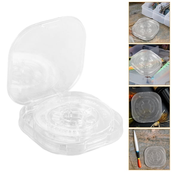 HONMEET Fishing Line Organizer Transparent Plastic Sturdy Lightweight Outdoor Accessory 5Pcs