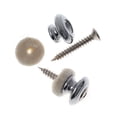 thumbnail image 2 of 2pcs Mushrooms Head Guitar Strap Buttons (Silver), 2 of 3