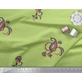 thumbnail image 3 of Soimoi Green Cotton Voile Fabric Paisley Ethnic Printed Fabric 1 Yard 56 Inch Wide, 3 of 3