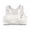 White, variant on Krdevn Girls Racerback Training Bra, Removable Pads Wireless Bralette, Soft Breathable Puberty Undergarment for Girls,Grey