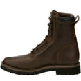 thumbnail image 3 of Justin Mens Pulley Lace-Up Work Boot Steel Toe Brown 9.5 EE, 3 of 5