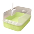 thumbnail image 2 of Bvdfgk Cat Litter Tray Cat Litter Box Pet Accessories Semi Closed with Cat Litter Spade Green, 2 of 9