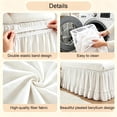 thumbnail image 6 of Lightweight Ruffled Bed Skirt,Queen Size Beds - 25 Inch Drop Dustproof Ruffle | Easy Fit Elastic Strap,Adjustable Pleated Bedskirt | Machine Washable,, 6 of 6