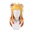 thumbnail image 2 of Demon Slayer Rengoku Kyoujurou Cosplay Party Costume Outfits Halloween Party Anime Set Gifts-yky, 2 of 5