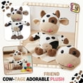 thumbnail image 4 of Spotted Cow Plush Toy Cute Farm Animal Stuffed Toy for Kids Gift M, 4 of 5