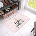 thumbnail image 3 of MKHERT Little Princess with Glitter Crown and Stripes Doormat Rug Home Decor Floor Mat Bath Mat 23.6x15.7 inch, 3 of 3