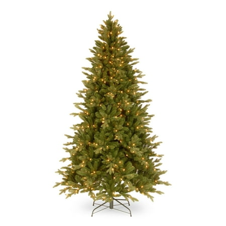 National Tree Pre-Lit 6-1/2' Feel-Real Avalon Spruce Medium Hinged Artificial Christmas Tree with 400 Clear