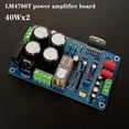 thumbnail image 3 of Placa Amplificadora de Potencia Estéreo LM4766 de 40 W + 40 W, Doble Salida de 12 V-24 V, 8 Ohmios, 2.0 Canales con Protección Avanzada de Altavoces., 3 of 5