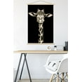 thumbnail image 5 of Portrait of a Giraffe Wall Poster with Wooden Magnetic Frame, 22.375" x 34", 5 of 5